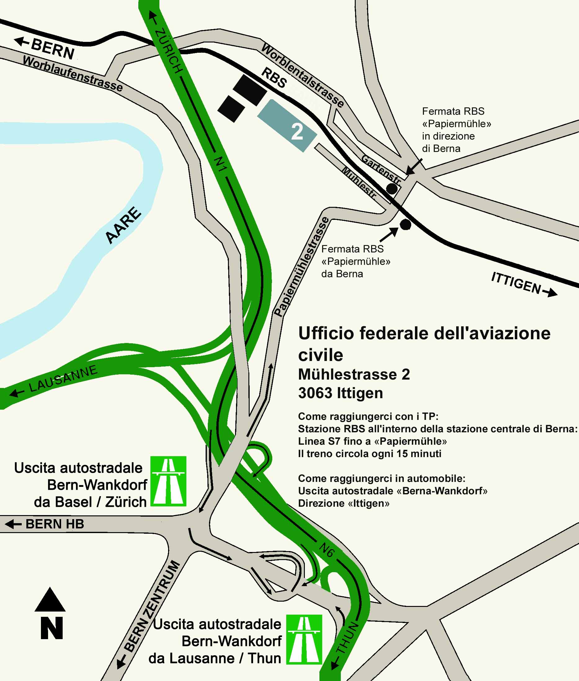 map of Mühlestrasse 2<br>
		3063  Ittigen