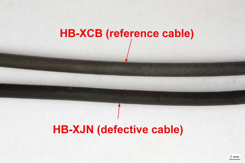 Appearance of the aforementioned Tail Rotor Control Cable