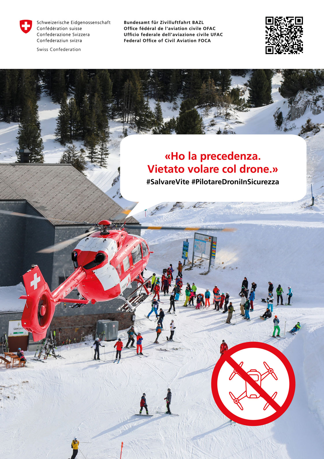 Ho la precedenza. Vietato volare col drone. - #PilotareDroniInSicurezza